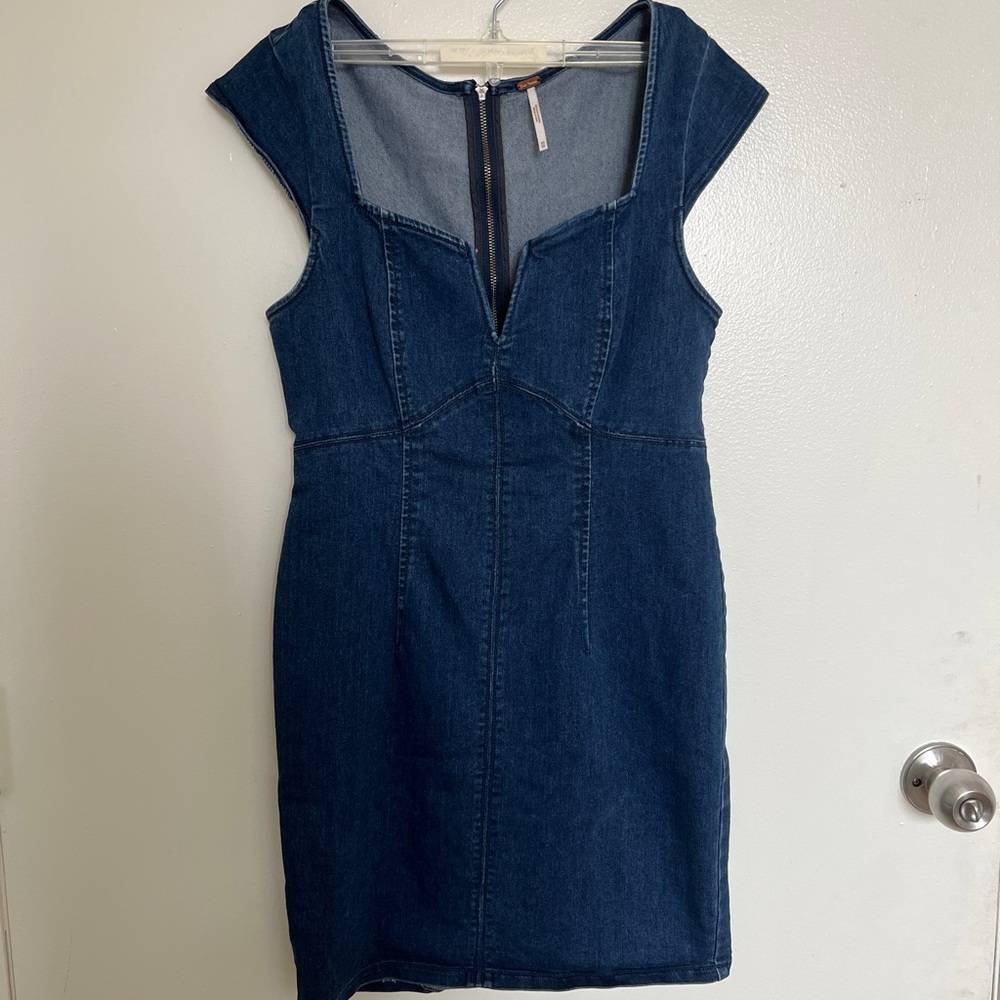 Free People Denim Mini Dress